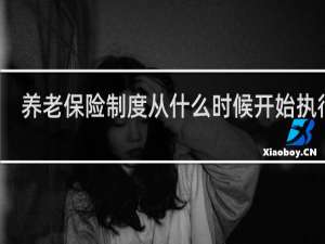 养老保险制度从什么时候开始执行的