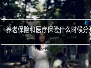 养老保险和医疗保险什么时候分开的