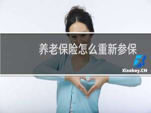 养老保险怎么重新参保