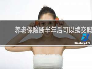 养老保险断半年后可以续交吗