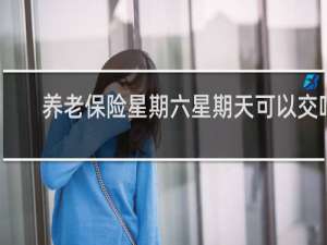 养老保险星期六星期天可以交吗