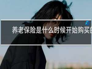 养老保险是什么时候开始购买的