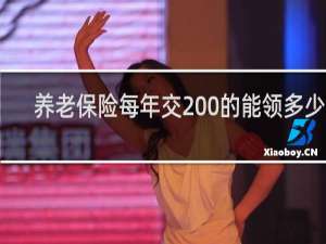 养老保险每年交200的能领多少钱