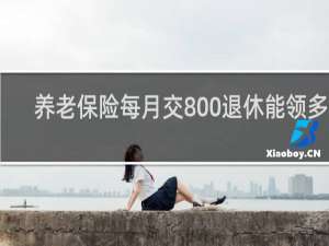 养老保险每月交800退休能领多少