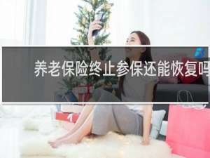 养老保险终止参保还能恢复吗