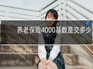 养老保险4000基数是交多少