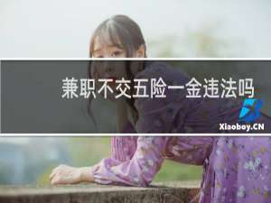 兼职不交五险一金违法吗