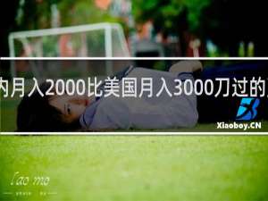 内月入2000比美国月入3000刀过的更舒服-内月入2000比美国月入3000刀过的更舒服什么梗-「鲸吼社区」