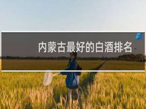 内蒙古最好的白酒排名