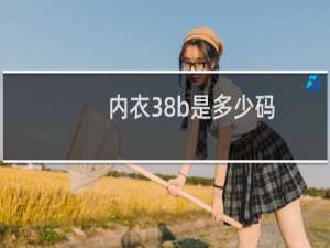 内衣38b是多少码（内衣38b对应的国际尺码）