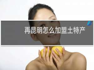 再昆明怎么加盟土特产