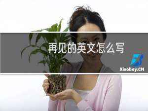 再见的英文怎么写