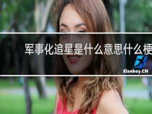 军事化追星是什么意思什么梗