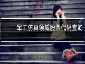军工仿真领域股票代码查询