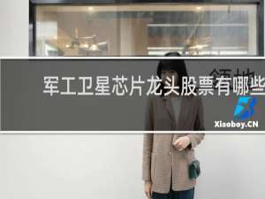 军工卫星芯片龙头股票有哪些