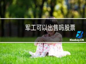 军工可以出售吗股票
