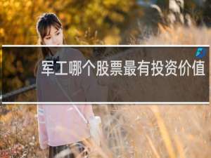 军工哪个股票最有投资价值