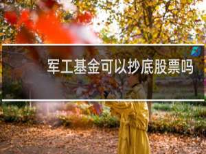 军工基金可以抄底股票吗