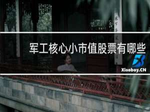 军工核心小市值股票有哪些