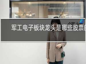 军工电子板块龙头是哪些股票的