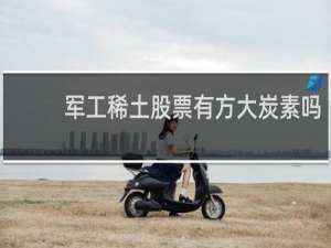 军工稀土股票有方大炭素吗