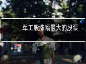 军工股涨幅最大的股票