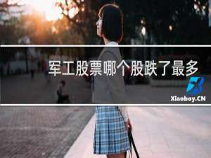 军工股票哪个股跌了最多