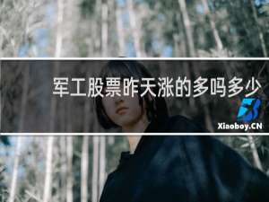 军工股票昨天涨的多吗多少