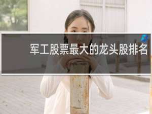 军工股票最大的龙头股排名