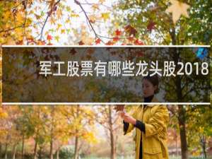 军工股票有哪些龙头股2018