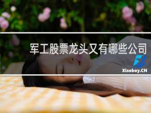 军工股票龙头又有哪些公司
