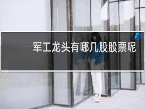 军工龙头有哪几股股票呢