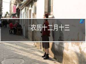 农历十二月十三