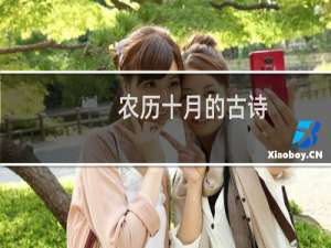 农历十月的古诗