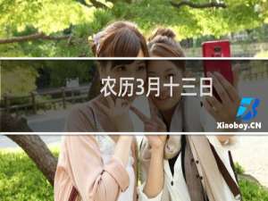 农历3月十三日