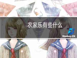 农家乐有些什么