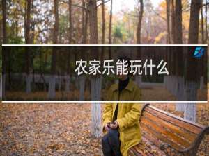 农家乐能玩什么