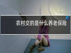 农村交的是什么养老保险