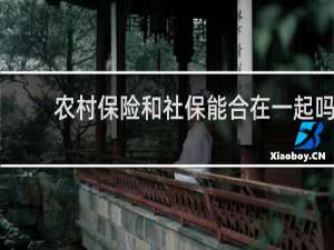 农村保险和社保能合在一起吗