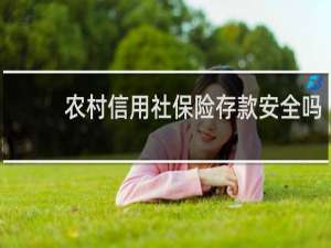 农村信用社保险存款安全吗