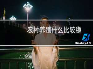 农村养殖什么比较稳