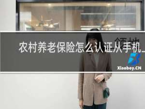 农村养老保险怎么认证从手机上