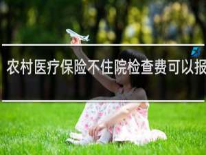 农村医疗保险不住院检查费可以报销吗