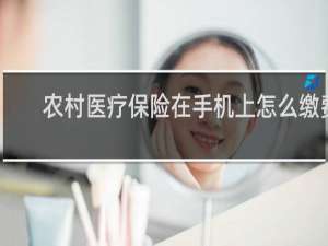 农村医疗保险在手机上怎么缴费