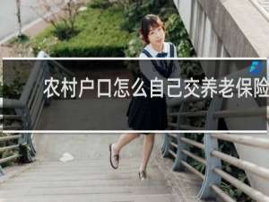 农村户口怎么自己交养老保险