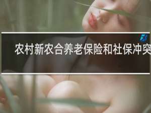 农村新农合养老保险和社保冲突吗