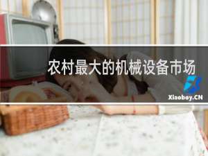 农村最大的机械设备市场