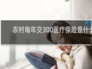 农村每年交300医疗保险是什么