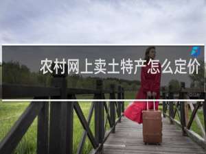 农村网上卖土特产怎么定价