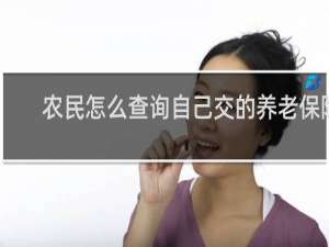 农民怎么查询自己交的养老保险